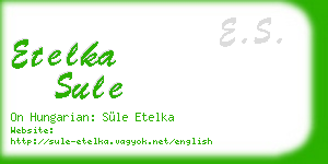 etelka sule business card