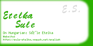 etelka sule business card